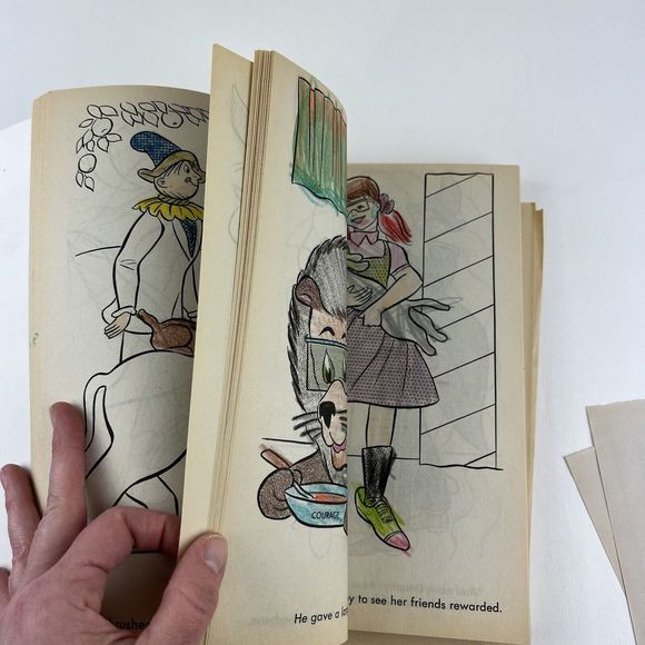 WIZARD OF OZ Jumbo Coloring Activity Book VTG 90s Creative Child Press 1994 Kids - Picture 4 of 6